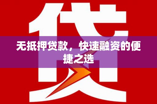 二林无抵押贷款，快速融资的便捷之选