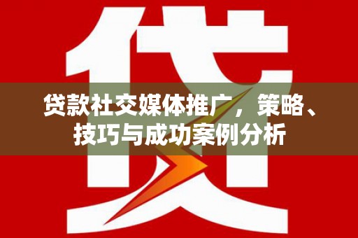 二林贷款社交媒体推广，策略、技巧与成功案例分析