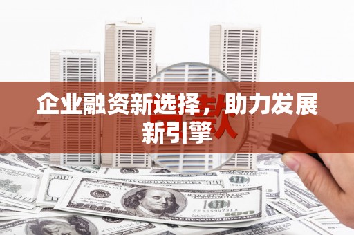 二林企业融资新选择，助力发展新引擎