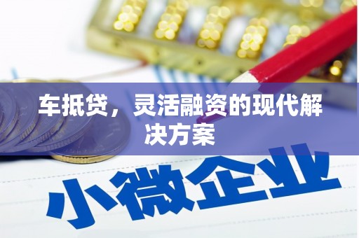 二林车抵贷，灵活融资的现代解决方案