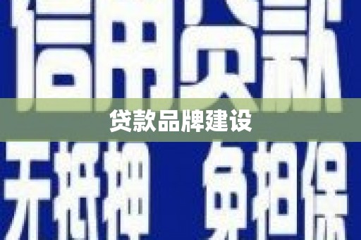 二林贷款品牌建设
