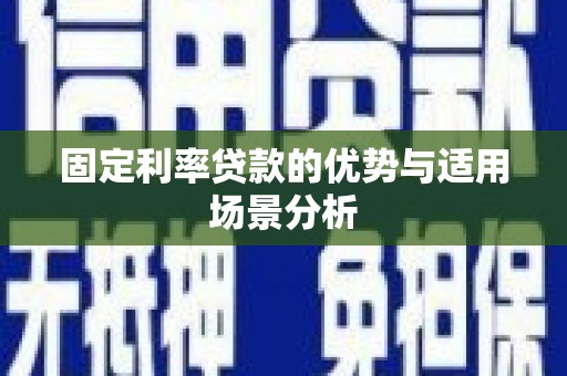 二林固定利率贷款的优势与适用场景分析