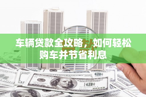 二林车辆贷款全攻略，如何轻松购车并节省利息