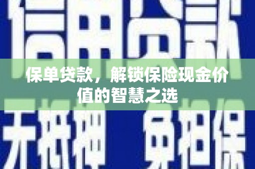 二林保单贷款，解锁保险现金价值的智慧之选