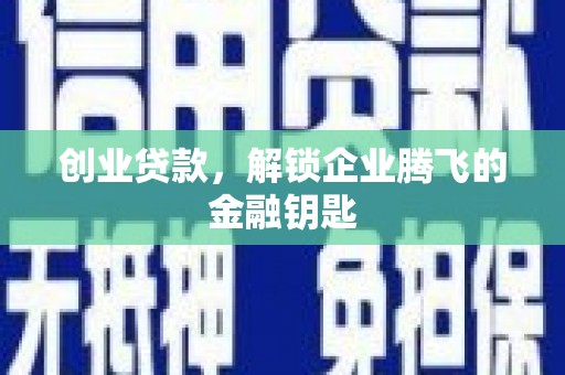 二林创业贷款，解锁企业腾飞的金融钥匙